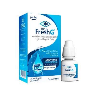 Acu Fresh G Solução Oftálmica 5mg + 9mg Frasco Com 10ml Geolab